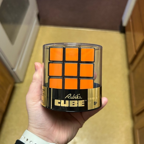 Rubix Cube with Gold - Picture 1 of 3